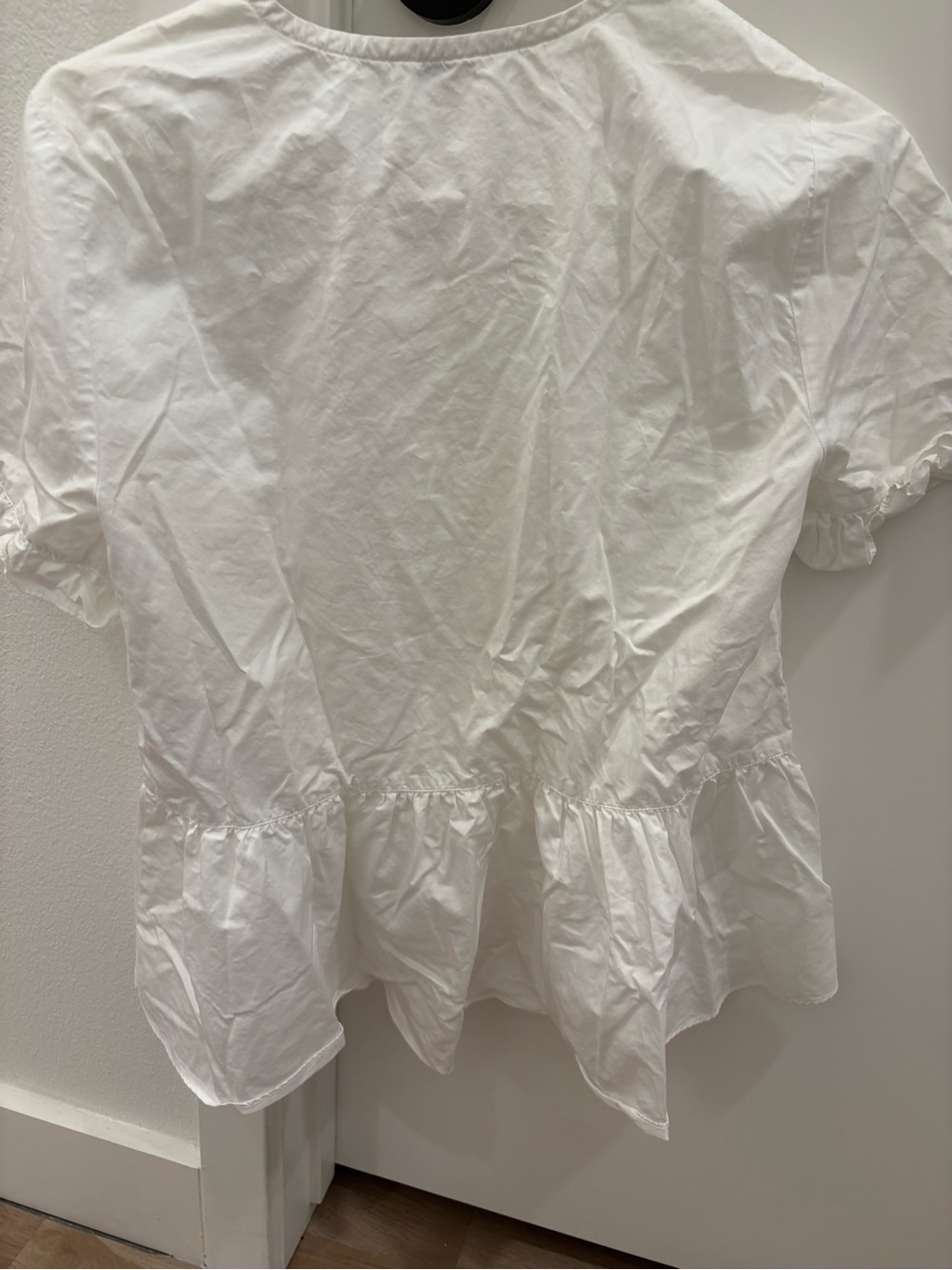 Madewell Studio Ruffle-Hem Top - Picture 8 of 9